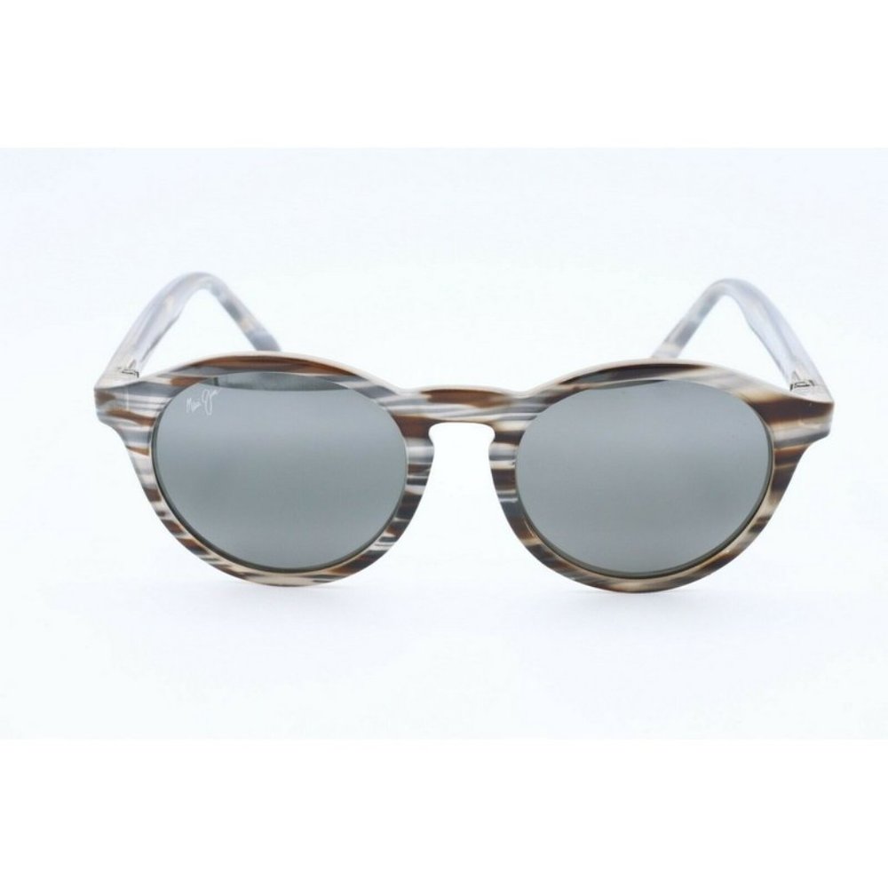 Maui Jim Pineapple MJ 784-14D Grey Brown Sunglasses Gray Polarized Lenses NEW - Picture 2 of 6